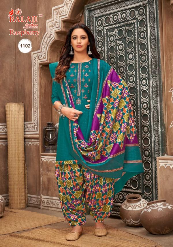 Balaji Rasberry Vol-11 Cotton Designer Patiyala Dress Material